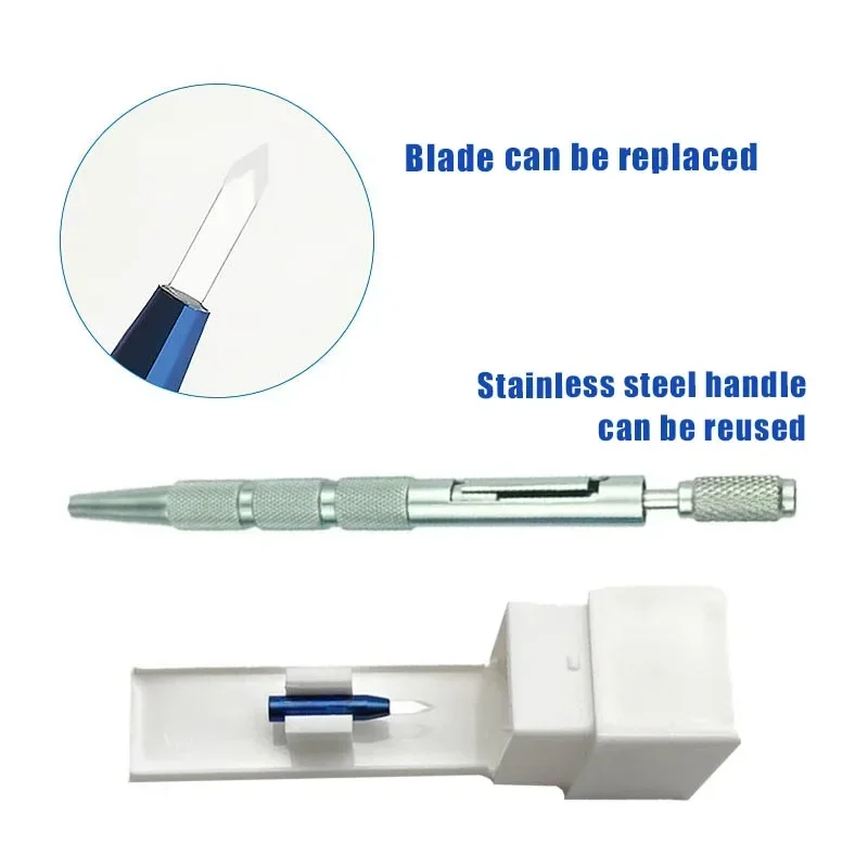 Sapphire Hair Implanted Pen Hair Transplant Pen Stainless/Titanium Planting Handle Hair Supplement