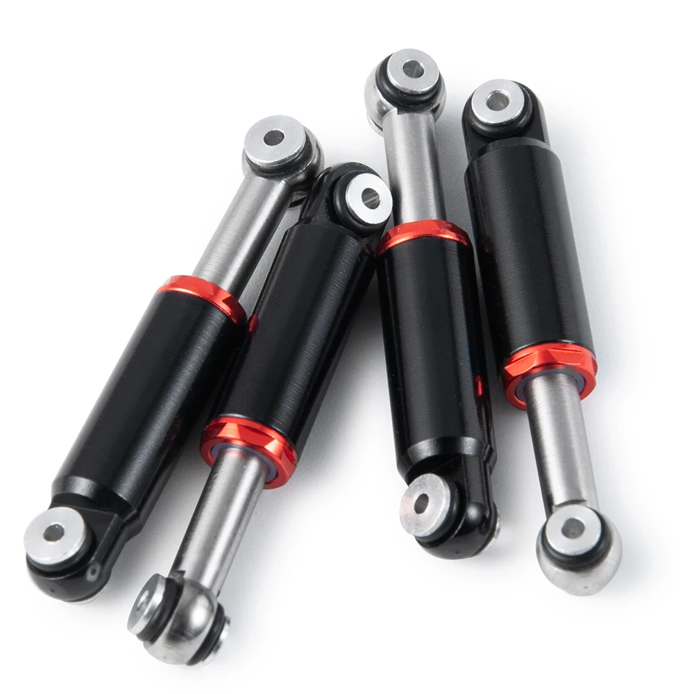 MIBIDAO 4Pcs Alu Alloy Shock Absorber Dampers 32mm for Axial SCX24 Deadbolt Chevrolet Wrangler Gladiator Bronco 1/24 RC Car