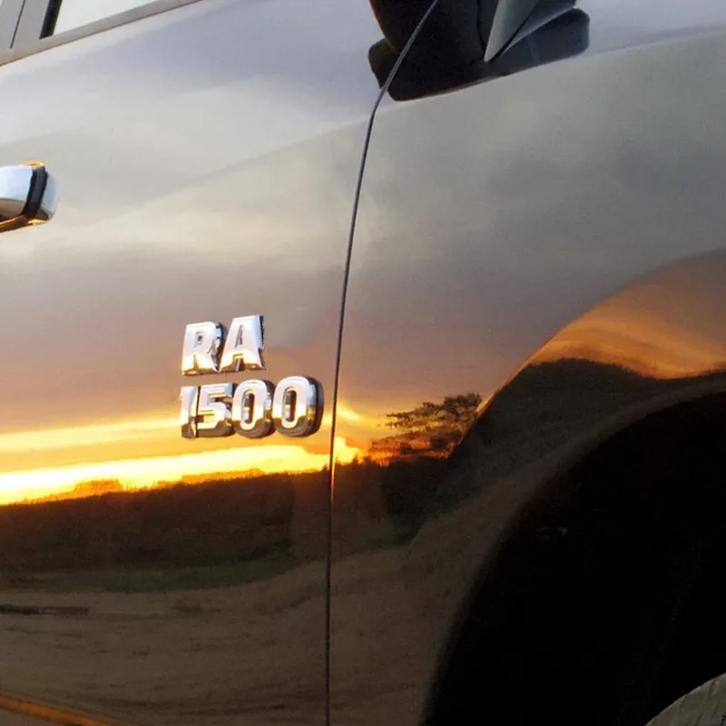 For Ram 1500 2500 3500 Emblem Nameplate Badge Logo Auto Accessories Body Side Rear Trunk Ram Emblem Door Fender Decal Stickers
