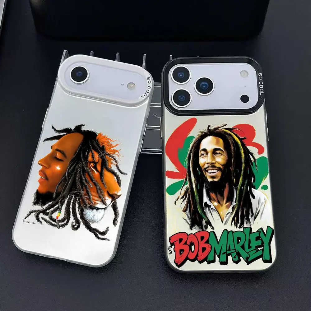 جامايكا بوب إم مارلي الأسد قضية الهاتف آيفون 17 16 15 14 13 12 11 برو ماكس الهواء ماتي ليزر أورورا للصدمات فوندا #1