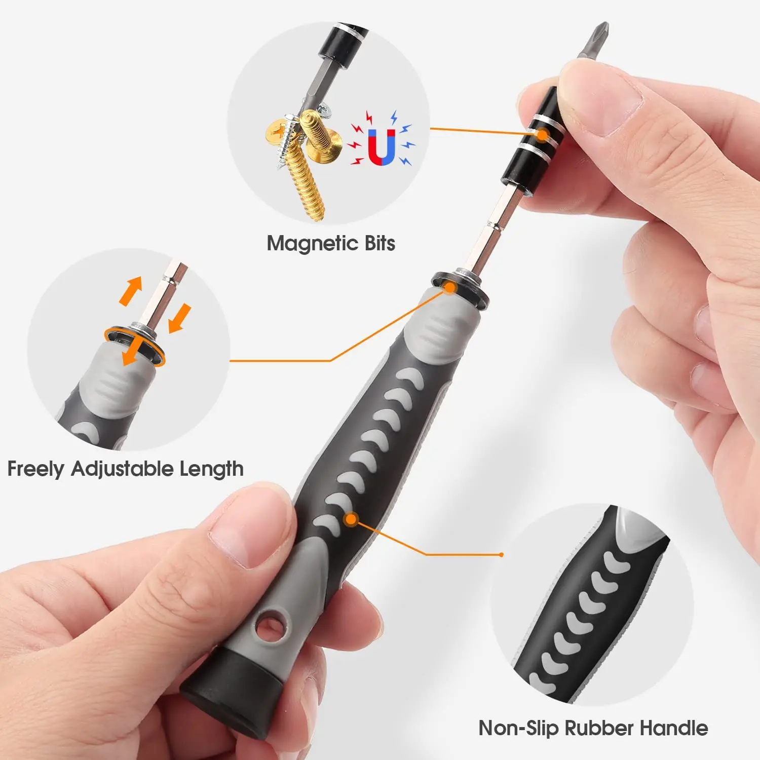 WOZOBUY 122/115/140 In 1 Screwdriver Set Precision Screw Bits Phillips Magnetic Kits Household Small Electronics Repair Tools