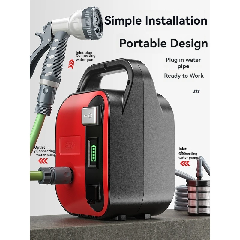 Portable Wireless Water Pump Garden Irrigation Watering Machine Car Washing Vegetable Field Watering Pump Agricultural Outdoor