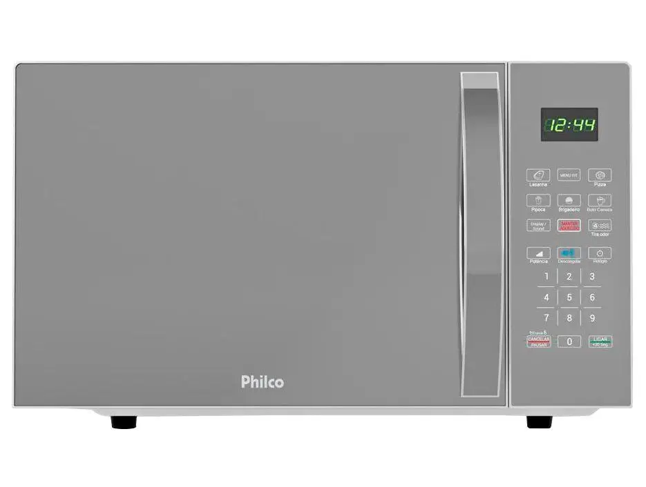 Micro-ondas Philco 28L Prata Espelhado PMO30S - 220V