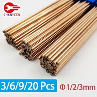 3-20pcs Copper Electrode Welding Wire 50cm Brass Welding Rod Phosphorus Soldering No Need Solder Powder Rods Tools