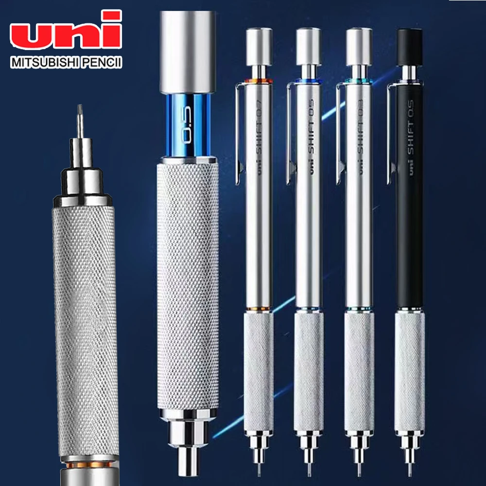 

Japan UNI Mechanical Pencil M5-1010 Low Center of Gravity Retractable Pen Tip Metal SHIFT 0.5/0.7/0.9mm Drawing Art Supplies
