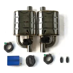 1 in 2 Exhaust Muffler Electric Muffler 51/63/70/76mm Valve Silencer Exhaust Valve Cutout Valve With Remote Control System