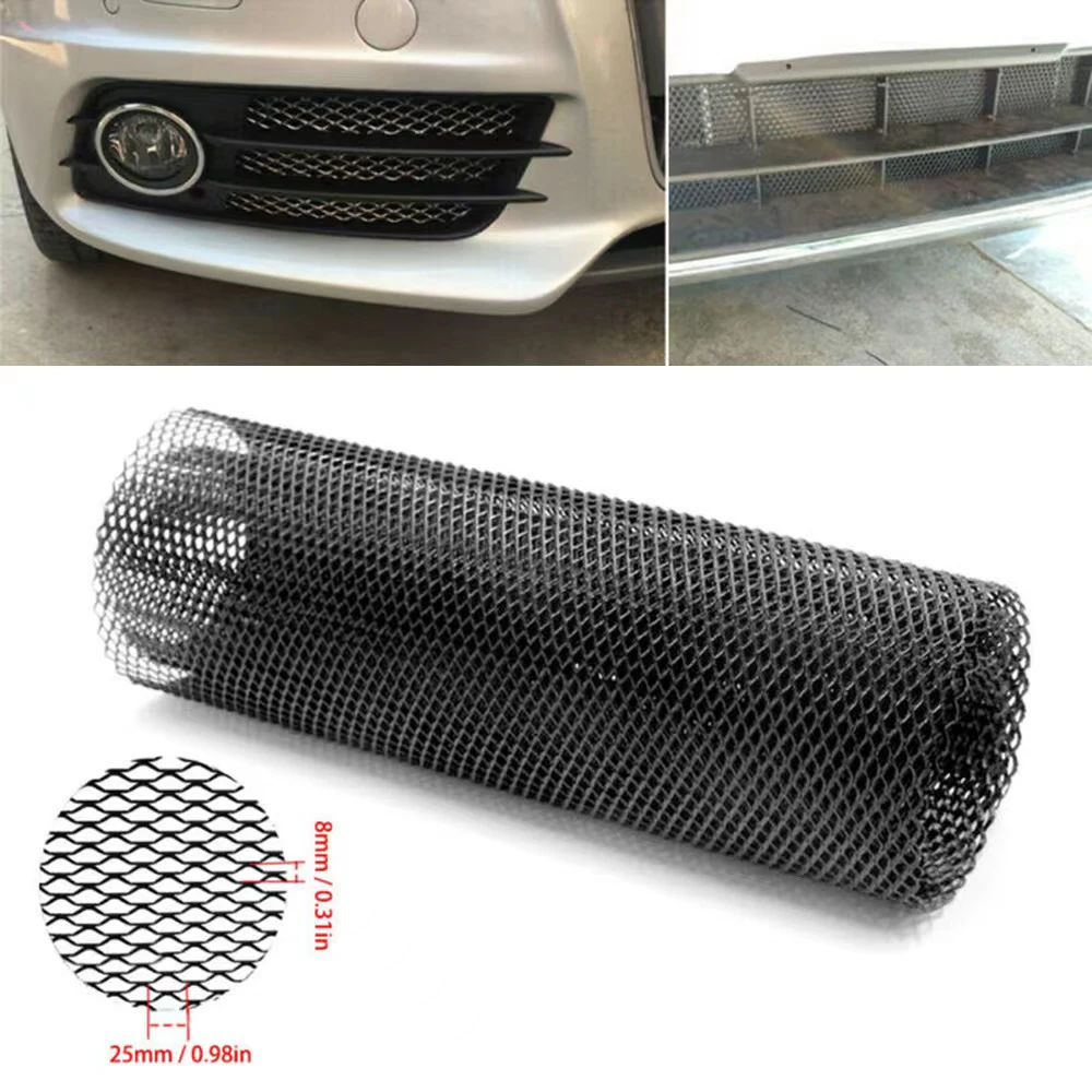 Universal Front Bumper Grid Vent Mesh Aluminum Alloy Grill Cover Honeycomb Type Car Radiator Grille Car Protection Accessories