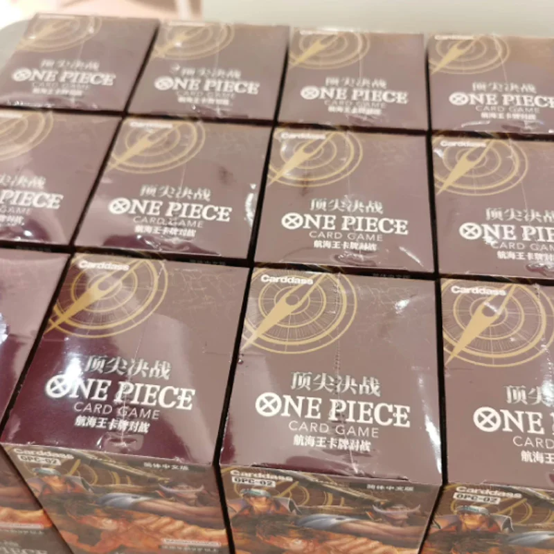 Oficjalny pakiet booster Bandai ONEPIECE OP-02 Summit War Whitebeard Marineford Arc, wersja chińska, karty do gry, anime, zabawki, prezent.