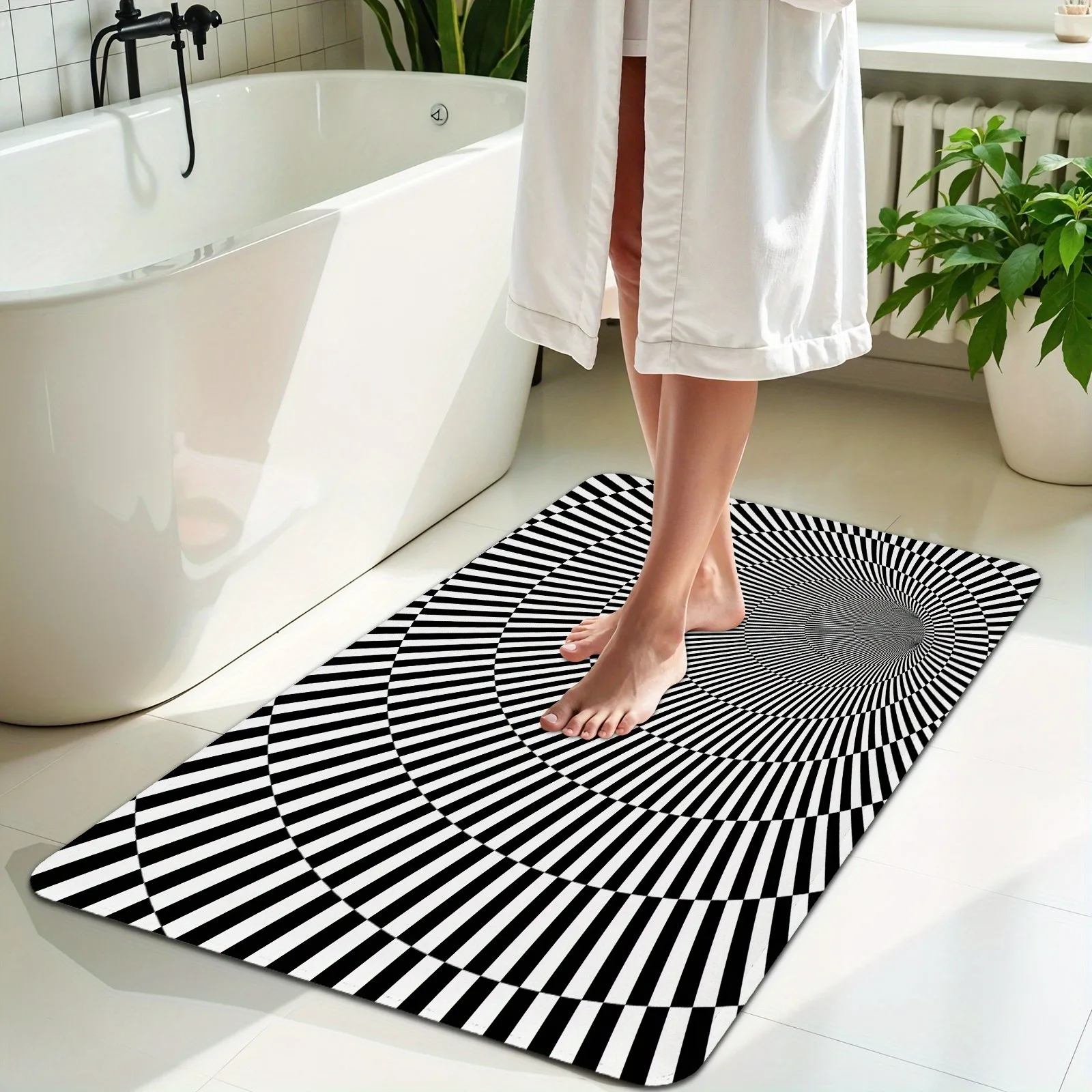 

1PC 3D Pattern Kitchen Rug Non-Slip Door Mats Pop design Bathroom Rug Bath Mat Carpet for Home Sink Laundry Decor
