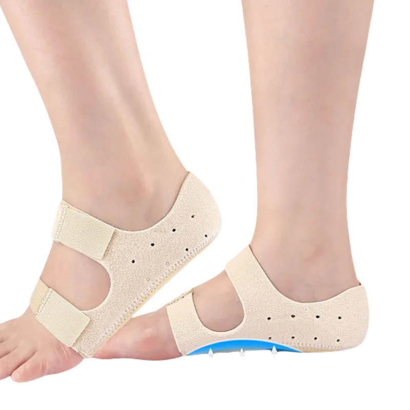 1Pair Foot Heel Pain Relief Sleeve Plantar Fasciitis Therapy Wrap Ankle Brace Arch Support Sock Heel Protect Orthotic Insole