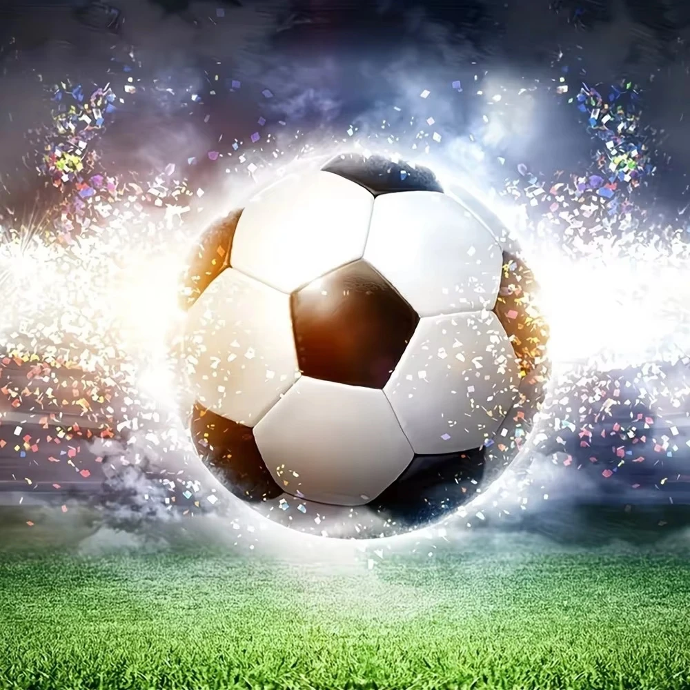 Acrylfarbe nach Zahlen Fußball-Malerei nach Zahlen auf Leinwand Malen nach Zahlen für Erwachsene Digitale Kunst Heimdekoration