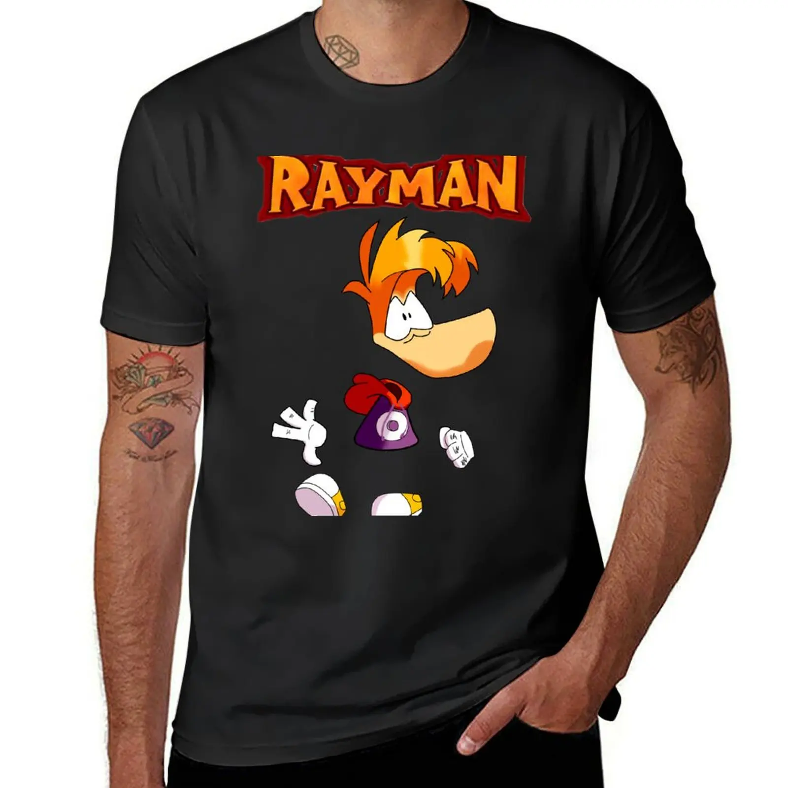 

Футболка Rayman, мужские футболки, роскошные футболки большого размера, мужские рубашки с аниме