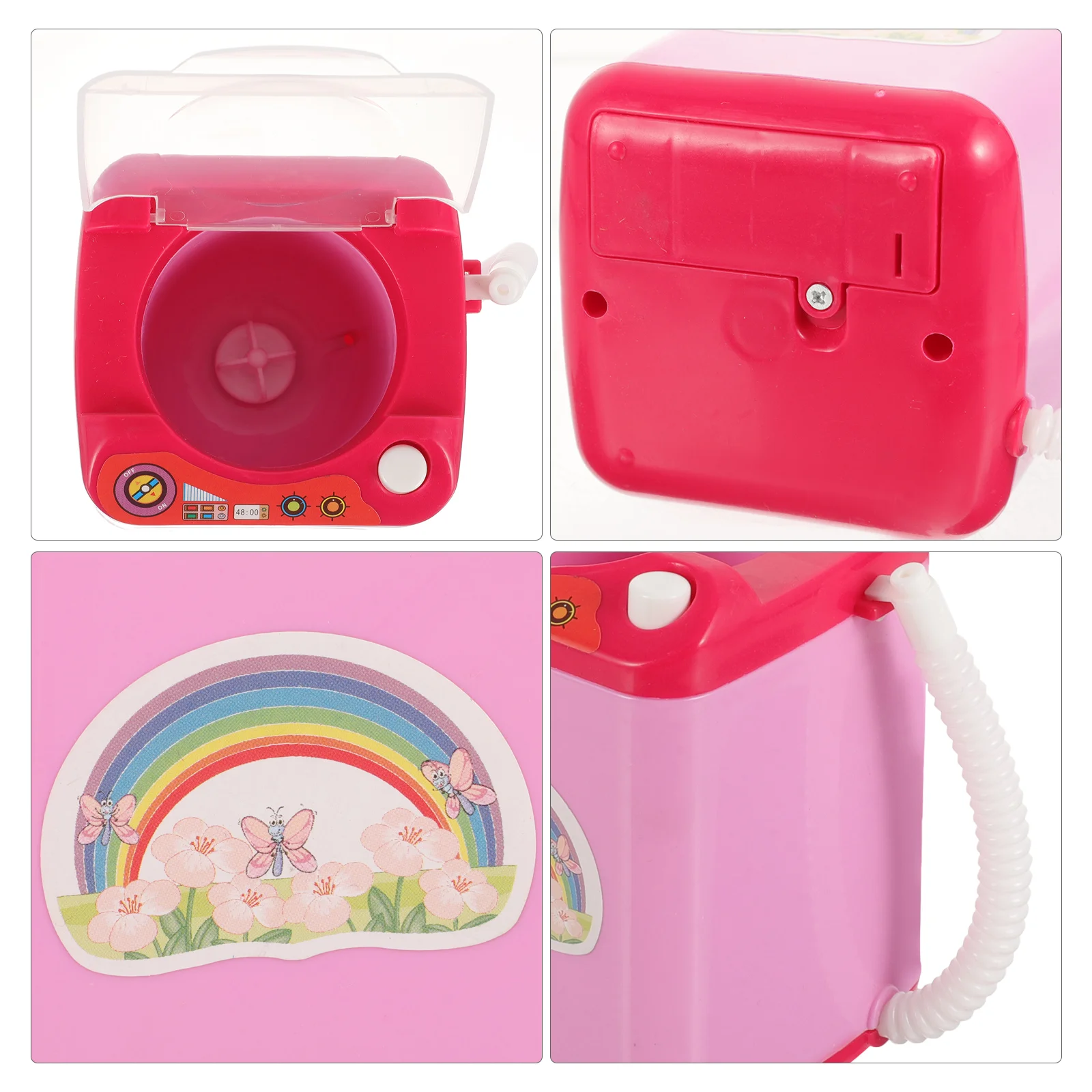 Toy Washing Machine Children’s Toys Creative Portable Powder Puff Plastic Toddler Makeup Brush