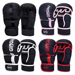 Professional MMA Boxing Gloves Half Finger Sandbag Karate Muay Thai Training Gloves Men Women Thickened Boxing Equipment