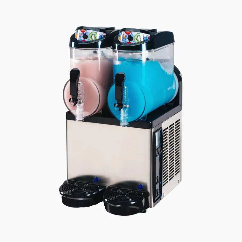 12L Frozen Cocktail Snow Machine Granita Maker Margarita Slushie Ice Crusher Commercial Beverage Dispenser for Bar Party