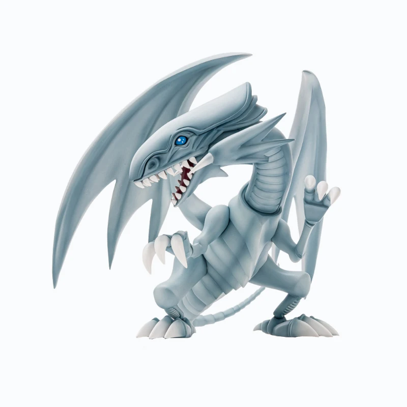 أنيمي كونامي الأصلية يو غي أوه! بطاقة لعبة الفنون المتساوية عيون زرقاء التنين الأبيض PVC عمل نموذج لجسم ألعاب قابلة للجمع #2