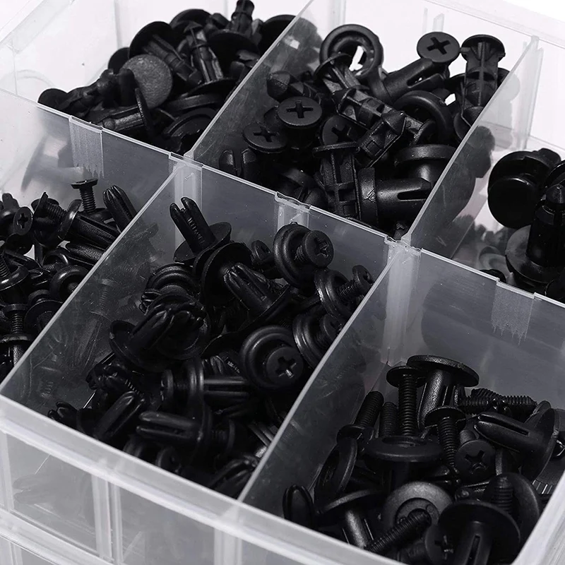 1300Pcs Car Fastener Clips Mixed Auto Fastener Clip Door Trim Panel Auto Bumper Rivet Push Retainer Pin Car Accessories