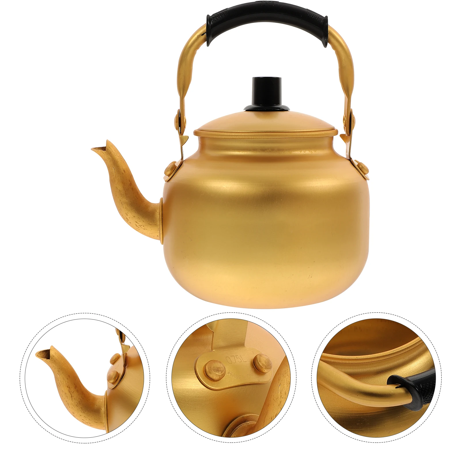 

Anti-Scald Handle Water Aluminum Alloy Stovetop Fast Heating Tea Pot Filter Wear-Resistant Kitchen Coffee Kettle Home Supplies