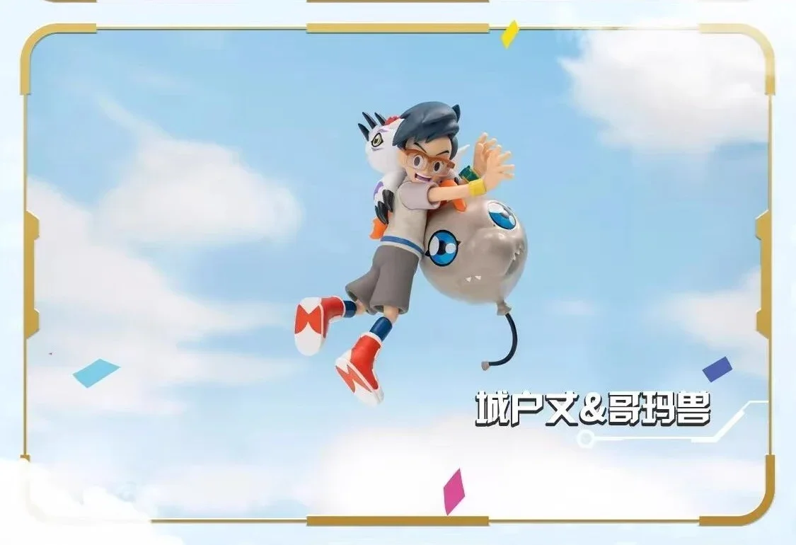 バンダイ デジモンアドベンチャー 25 周年記念版 トレンディなおもちゃフィギュア ブラインドボックス かわいいキーホルダー装飾収集ギフト