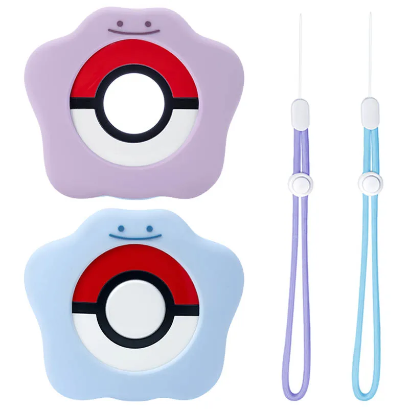 Pokemon Ditto Silicone Protective Case for Pokemon Go Plus Cartoon Anime Kawaii Shockproof Shell Cover with Rope for Go Plus