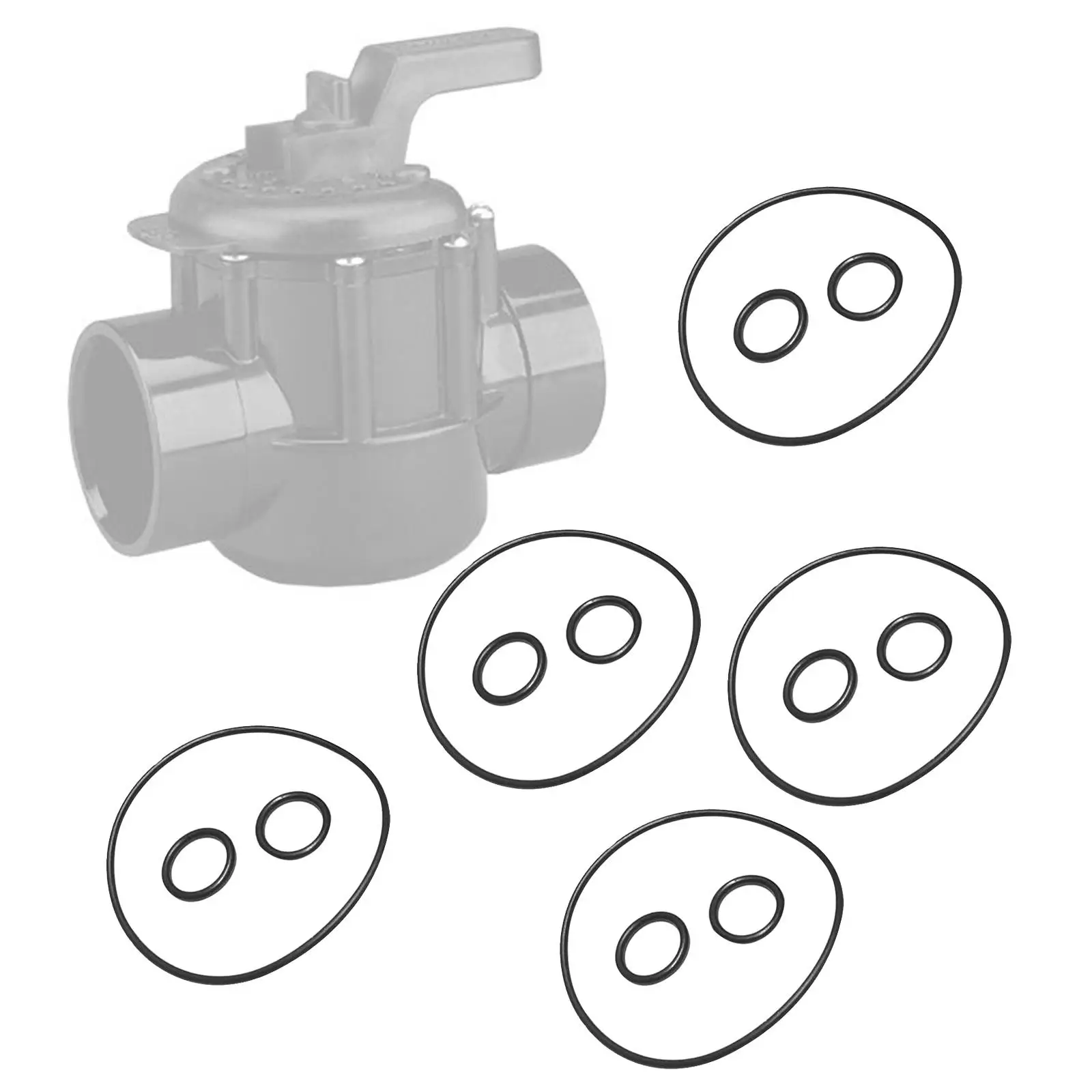 O Rings Versatile Replacement Compatible 10 Small Rings 5 Large Rings Set Accessories for Three Way and Two Way Diverter Valves