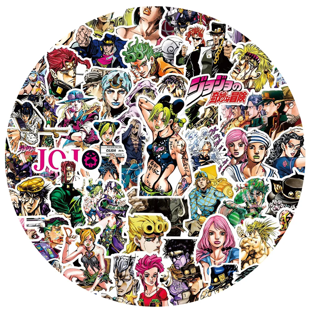 10/30/80 Stück Kujo Jotaro Jojo Bizarre Adventure Anime Aufkleber Wasserfest Cool Giorno Giovanna Higashikata Josuke Aufkleber Spielzeug