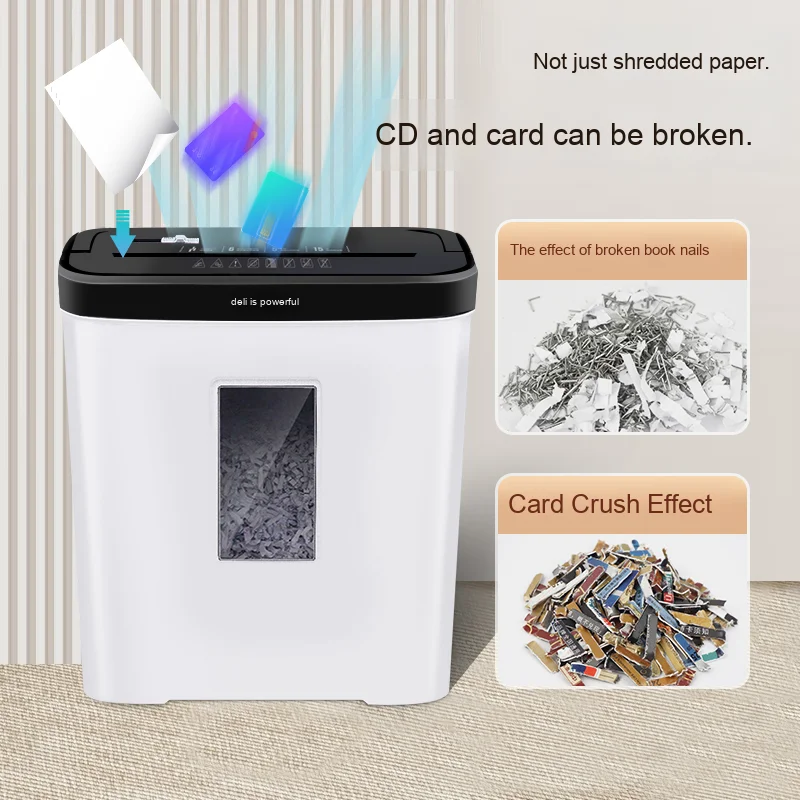 Electric High-Power Mini Shredder 5-Level Confidentiality Office Household Automatic Granular Crusher for Shredder