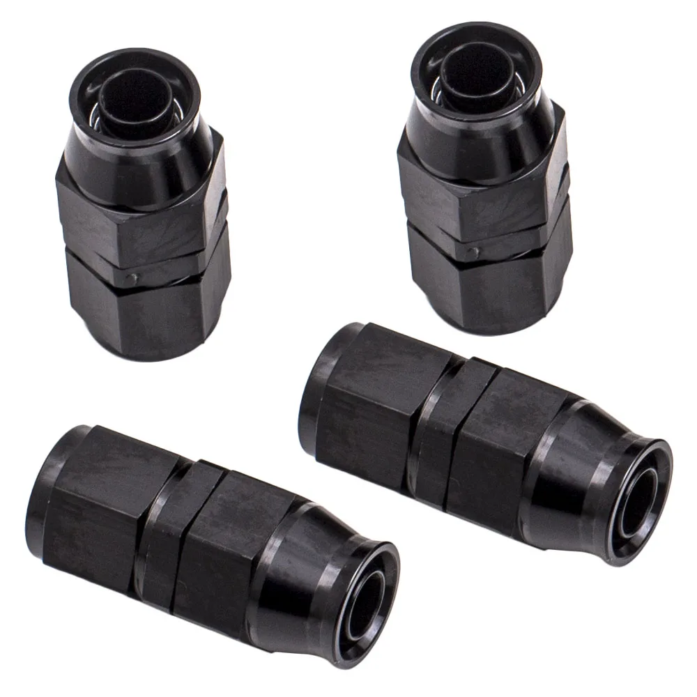 Brandneues 20 FT PTFE Kraftstoffschlauch-Ölleitungskit mit AN10 Schlauchanschluss Schwarz – Detail 4