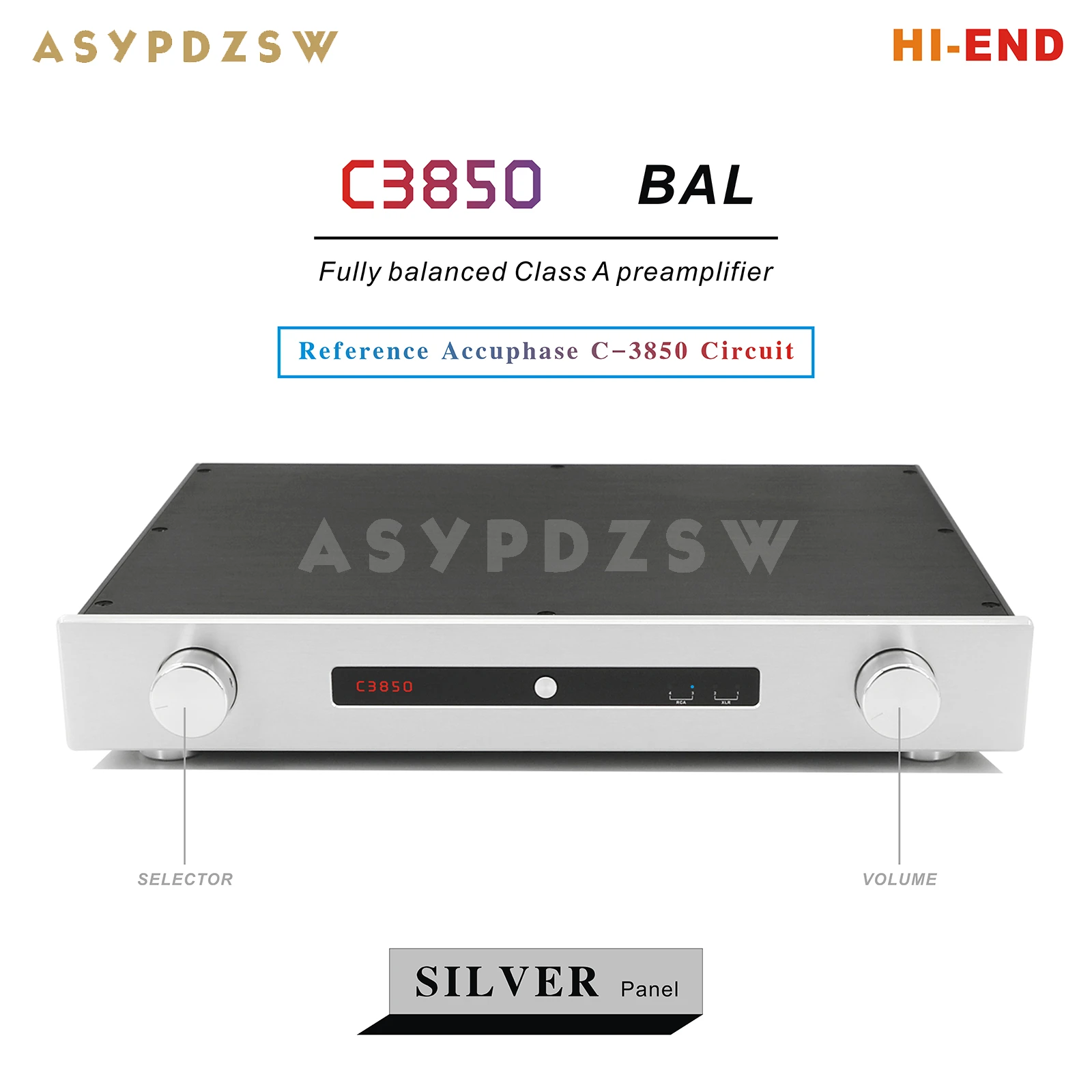 C3850-BAL HI-END Volledig gebalanceerde klasse A-voorversterker Basis op Accuphase C-3850 voorversterkercircuit