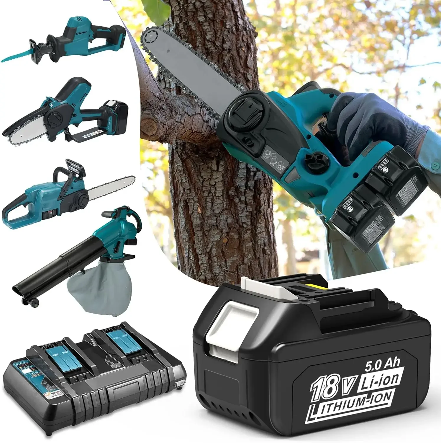 BL1890B 18V 9000mAh Zamiennik akumulatora litowego do elektronarzędzi Makita z wyświetlaczem.