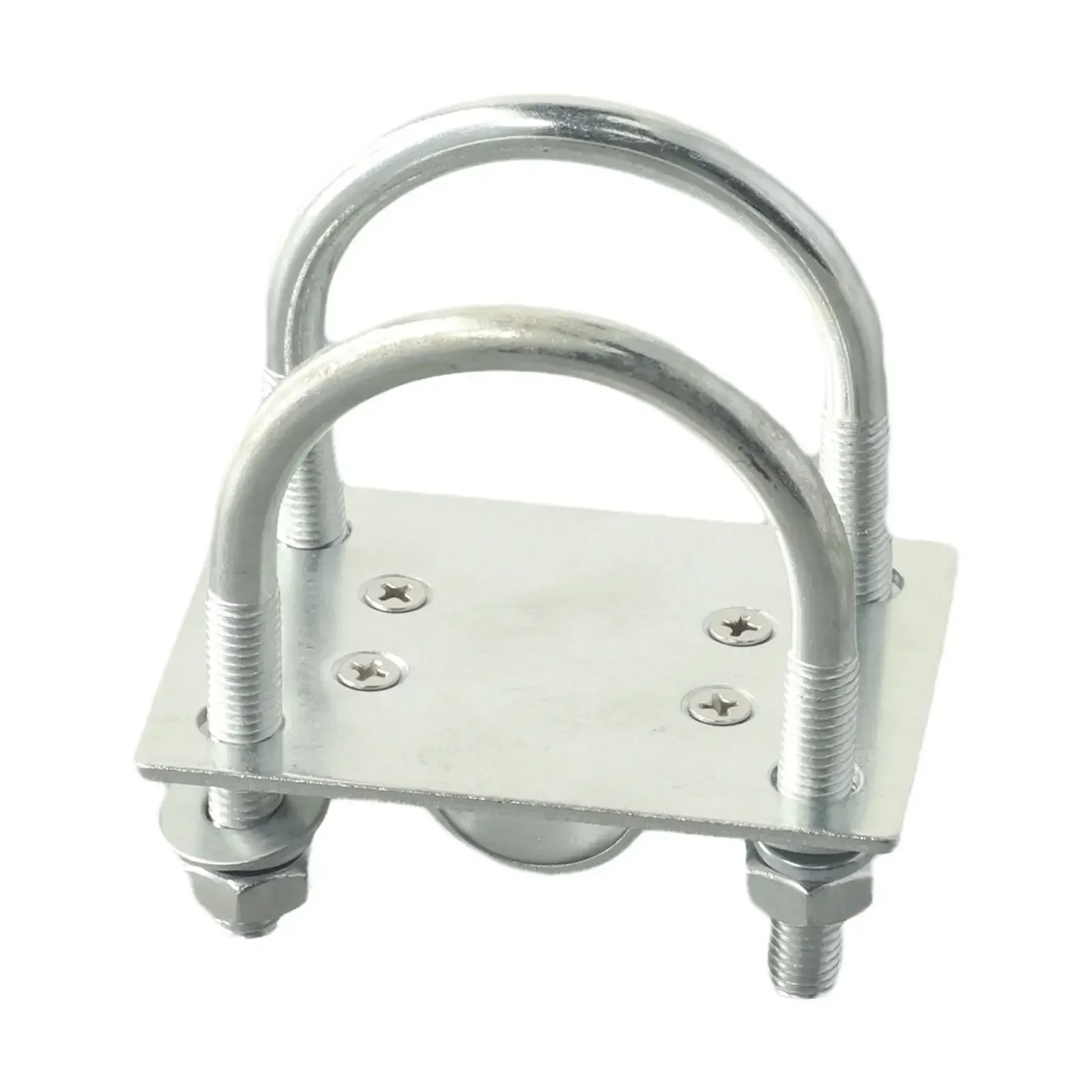 

Support Antenna U-Bolt Clamp FRP Antenna Clip Code For 1.8 2.28cm Glass Fiber Secure Silver Tone 1pcs Extenders