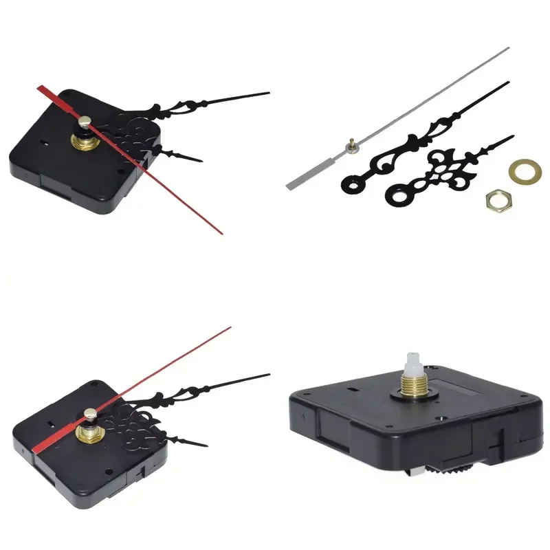 1Pcs Professional Practical Quartz Wall Clock Movement Mechanism DIY Repair Tool Parts Kit with Red Hands