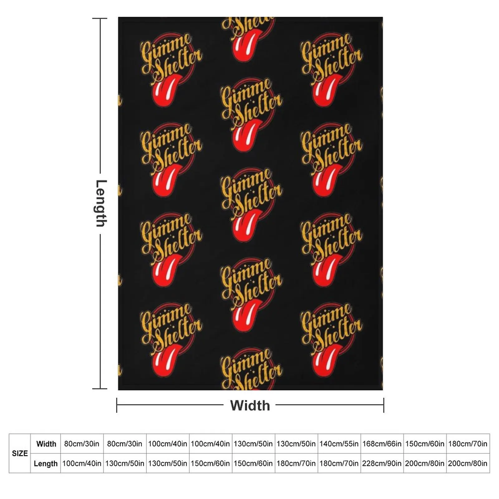 Gimme Shelter Throw Blanket Decorative Sofa Bed covers Blankets