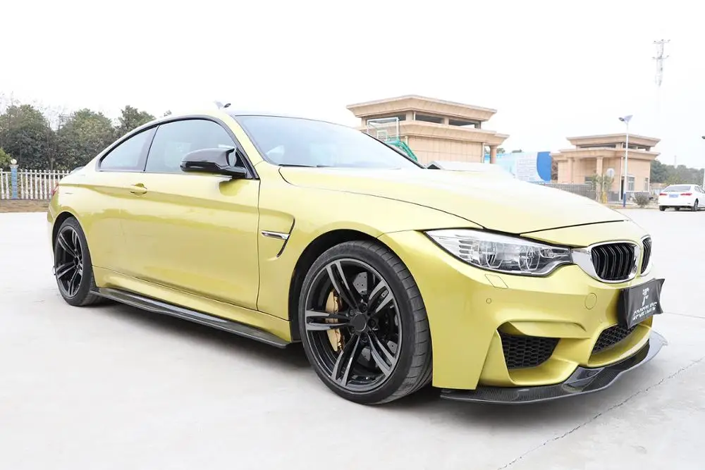 Fibra de carbono F8x M3 M4 Saias laterais lábio para BMW F82 F83 M4 F80 M3 2015- 2019