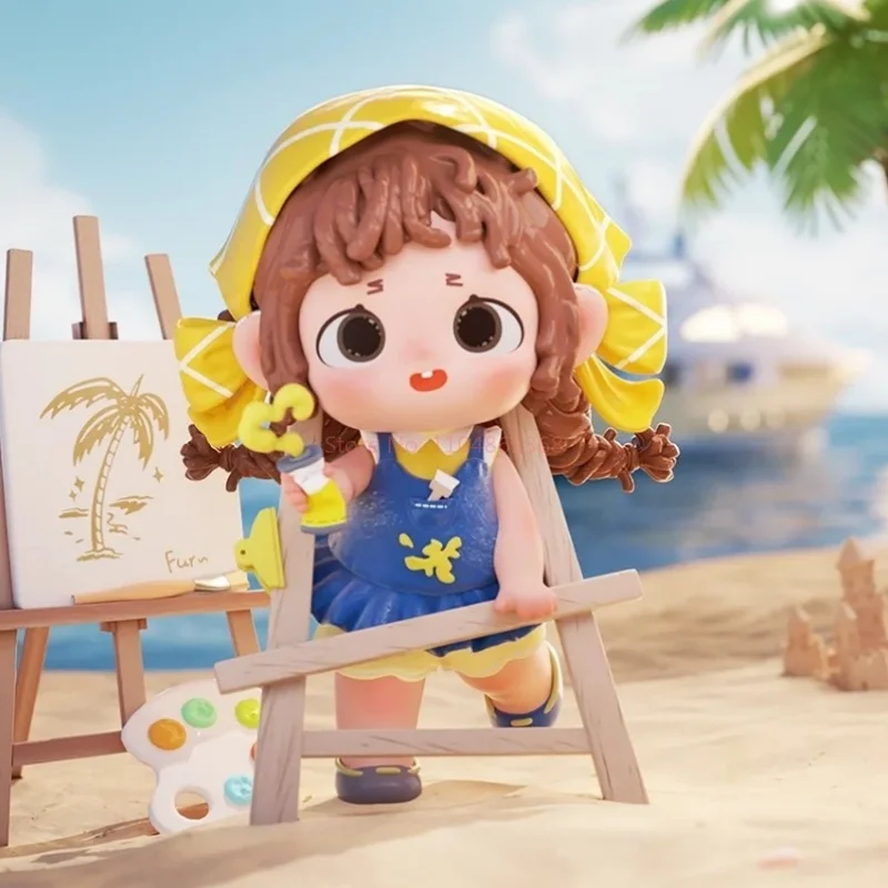 

Heyone Fufu Happy Collection Series Anime Statue Action Figure Cute Desk Toy Blind Box for Trendy Collectors Surprise Gift