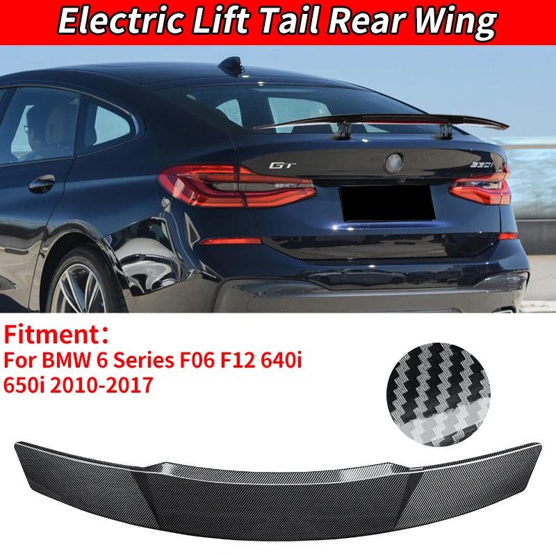 

For BMW 6 Series F06 F12 640i 650i 2010-2017 Car Accessories Rear Spoiler Wing Trunk Tail Remote Control Modification