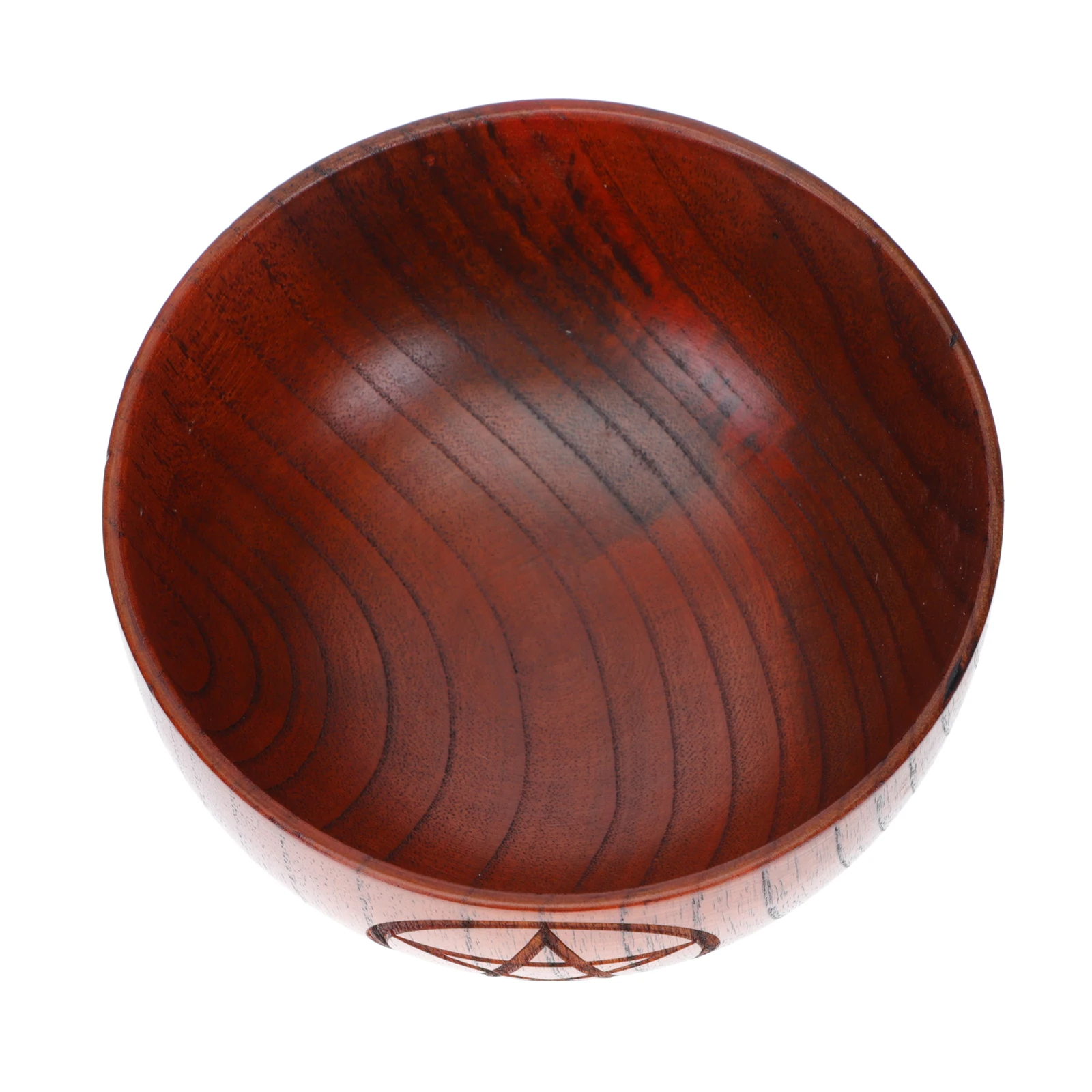 

1pc Exquisite Wooden For Rice Prop Bowl Home Temple Decor Smooth Carved Bowl Home Decorative Bowls Decoration Tableware