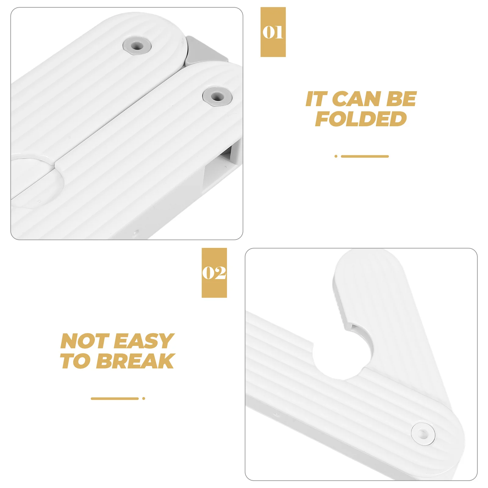 

2pcs Foldable Collapsible Clothes Hangers Space Saving Compact Travel Hangers Foldable Drying Racks for Home for Shirts