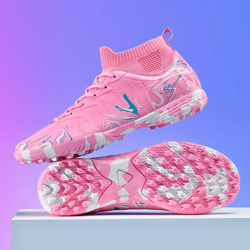 New Men's Soccer Shoes Grass Ultralight Sport Indoor Fg Turf Futsal Adult Football Boots Non-Slip Non Slip Cleats Comfortable