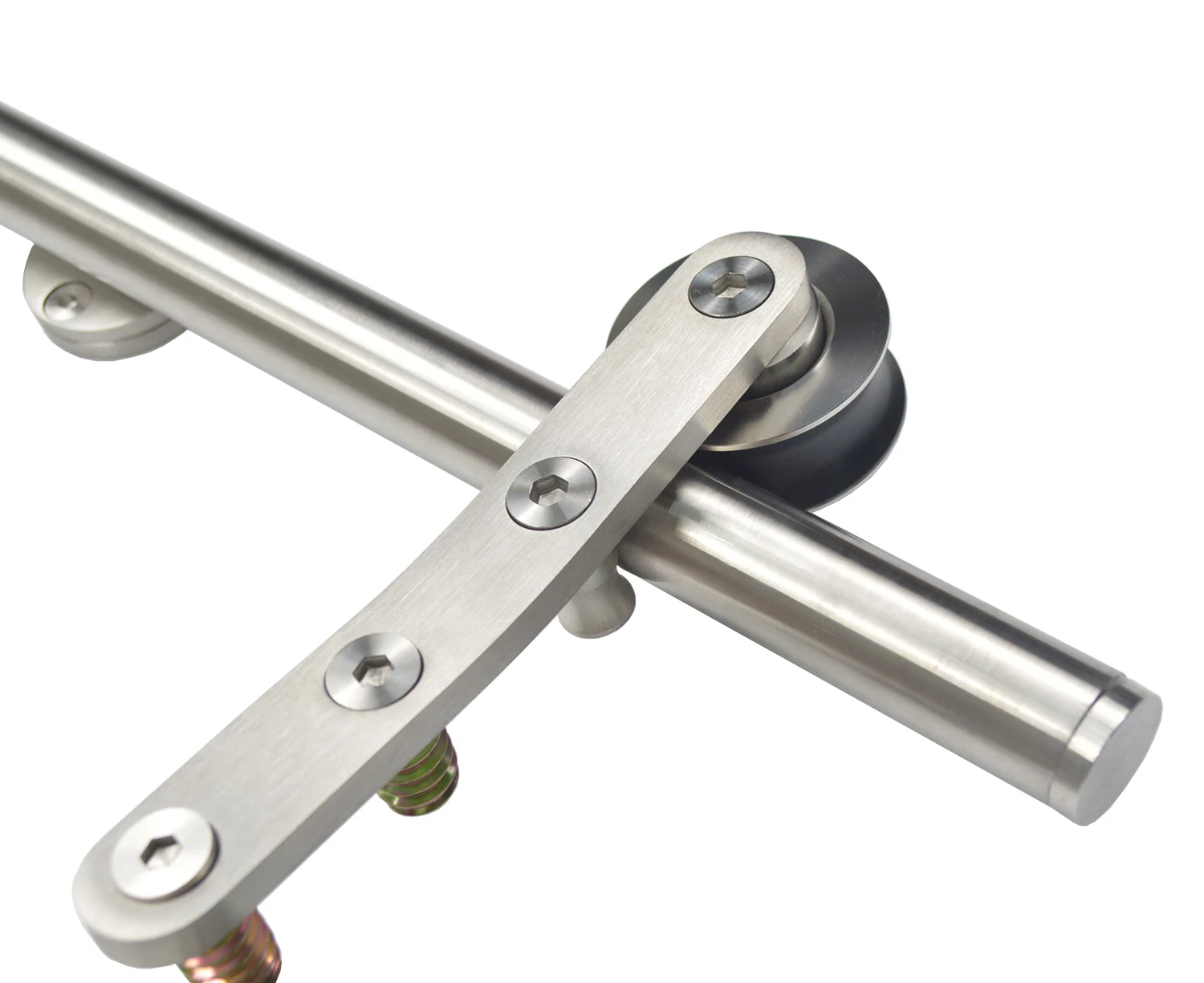 Imagem -04 - Escada Deslizante Biblioteca Sótão Escada Deslizante Ferragem Escada Escritório em Casa Aço Inoxidável 1m de