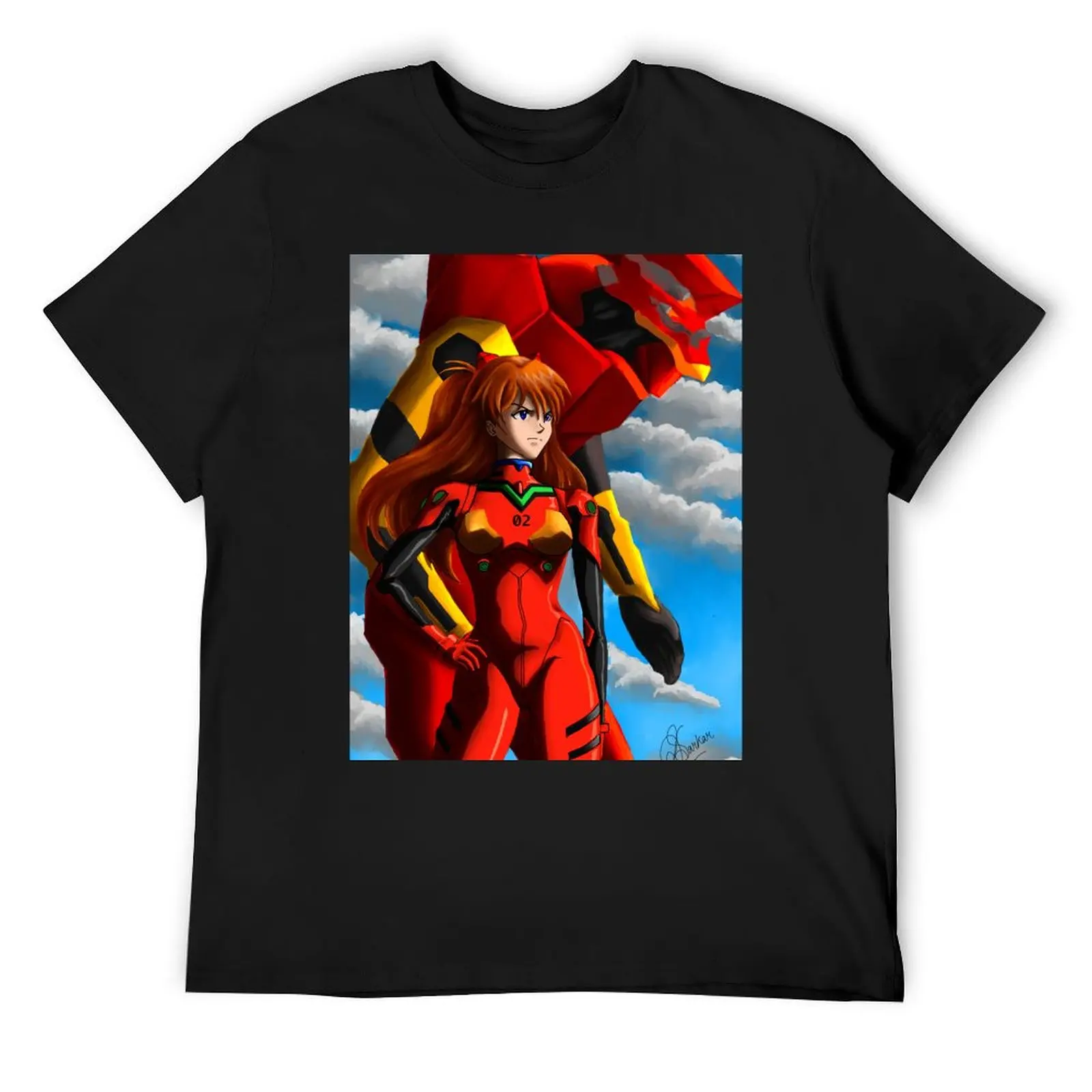

Asuka Langley Soryu T-Shirt vintage t shirts anime tshirt vintage t shirt men