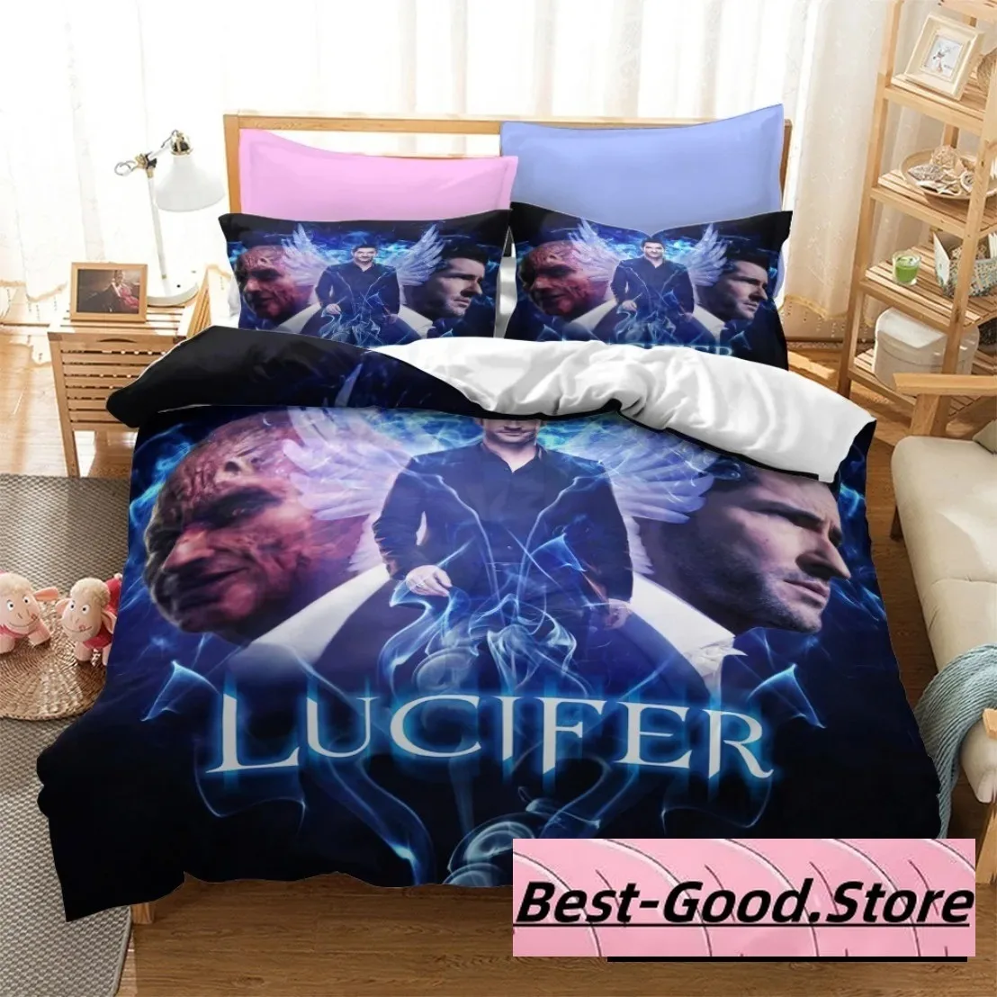 

Angel Wings Lucifer Morningstar Satanic Aesthetic Wing Feathe Bedding Set Boys Girls Twin Queen King Size Duvet Cover Pillowcase