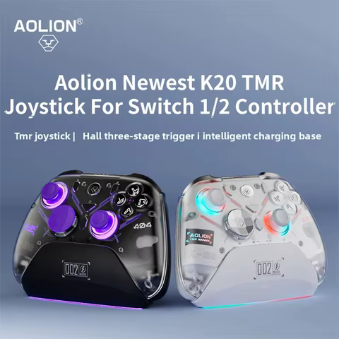 Aolion New K20 TMR Joystick For Switch 1/2 Wireless Gaming Controller Hall Trigger Gamepad Magnetic Replacement Shell For PC/IOS