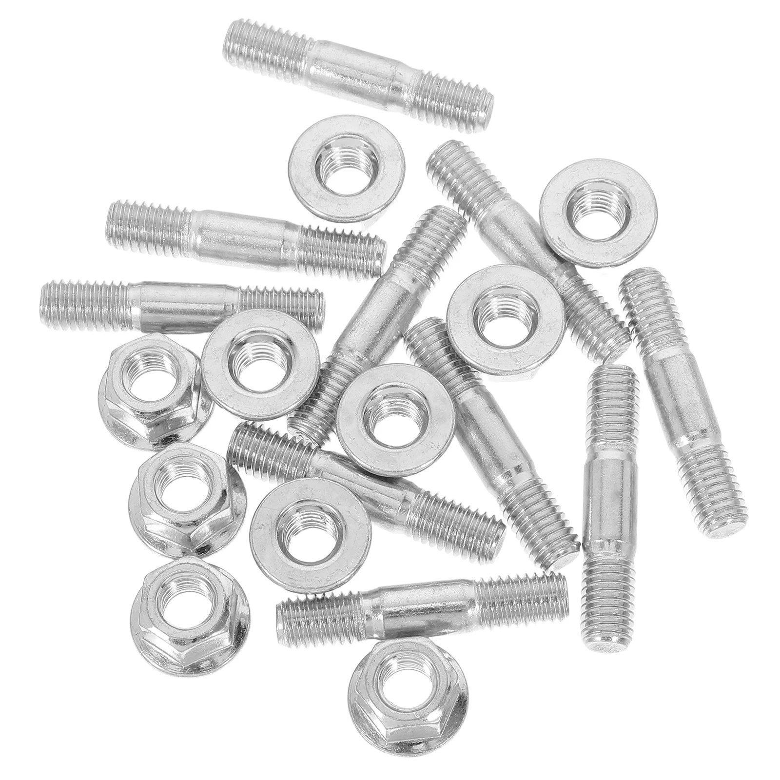 

1 set Guide Bar Screws Nuts Double Ended Studs Chainsaw Plate Tools Round Connector Woodworking Hardware Durable Material