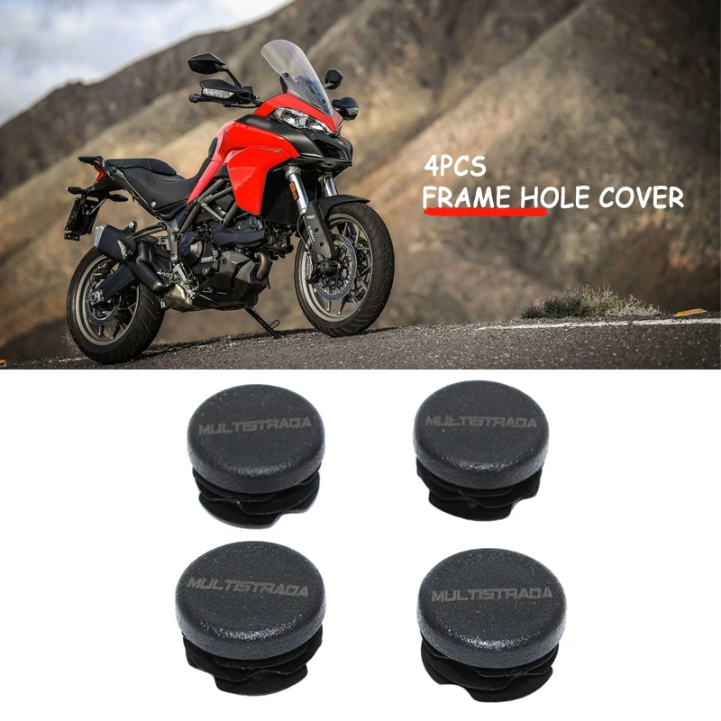 Fit For Ducati Multistrada 1260 1260s 2018-2020 Motorcycle Frame Hole Cover Caps Plug Decorative Frame Cap Set