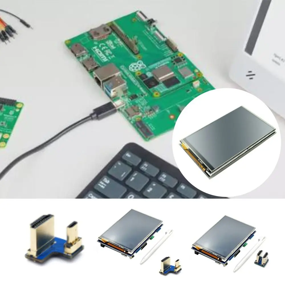 Suku Cadang Modul Layar Sentuh 3.5 Inci HDMI USB Modul Layar LCD 480×320 untuk Raspberry Pi untuk Raspberry Pi
