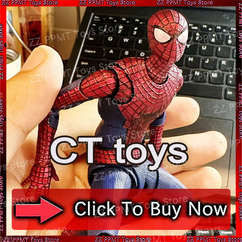 

Игрушки Ct Toys Shf Spiderman The Amazing Spider-Man Эндрю Гарфилд, коллекционные фигурки в стиле аниме, подарочная модель, коллекционные игрушки