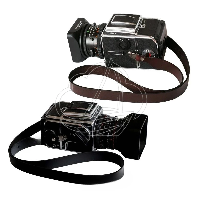 

Genuine Leather Camera Shoulder Strap, Adjustable Comfort Sling for Medium Format Film Camera Carrying