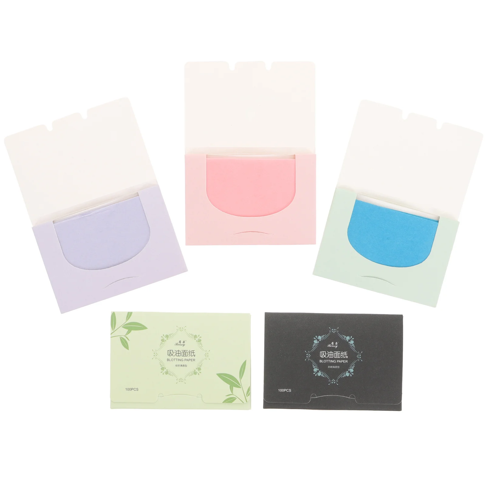 500 Stück Gesichtsöl-Löschpapier, Leinen, Rosa, Lavendel, Grüner Tee, Rosenduft, schnelles, ölabsorbierendes Gewebe für Zuhause