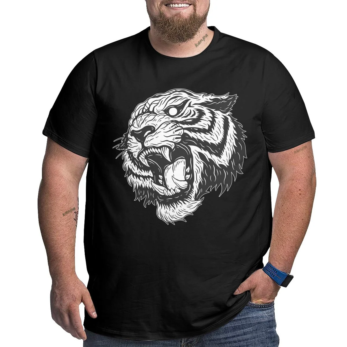 

Футболки с рисунком Dark Skull Art для больших и высоких мужчин, футболки больших размеров для больших и высоких мужчин, футболки большого размера 1X-6X